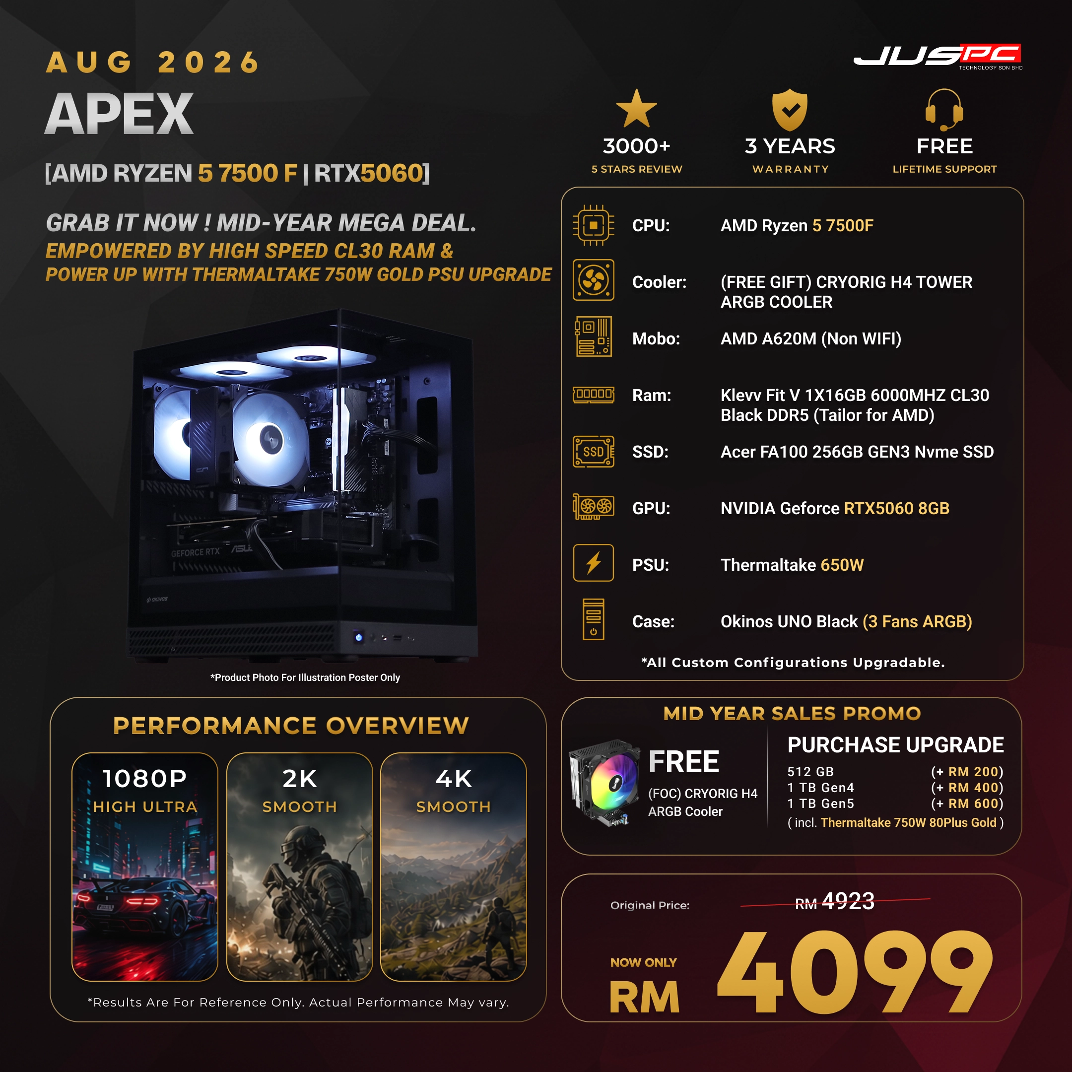 Apex (AMD RYZEN 5 7500F | RTX5060)