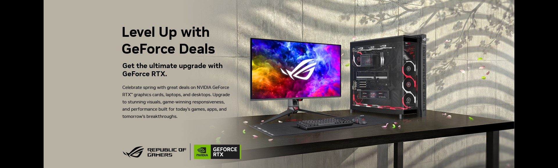 ASUS GeForce RTX 50 Series — Level Up with GeForce RTX Deals