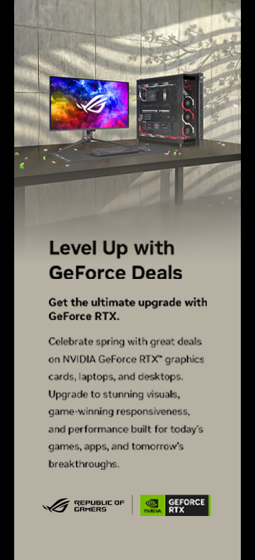 ASUS GeForce RTX 50 Series — Level Up with GeForce RTX Deals