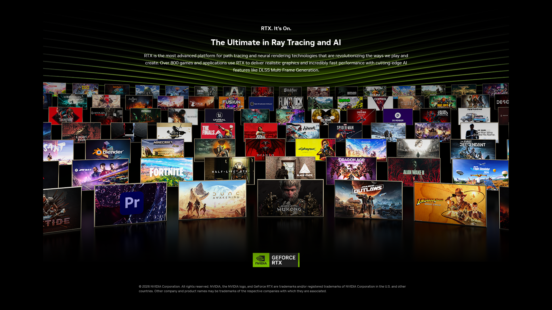 RTX. It's On. The Ultimate in Ray Tracing and AI