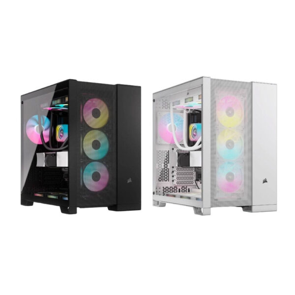 CORSAIR 6500D AIRFLOW DUAL CHAMBER - BLACK / WHITE (ATX)