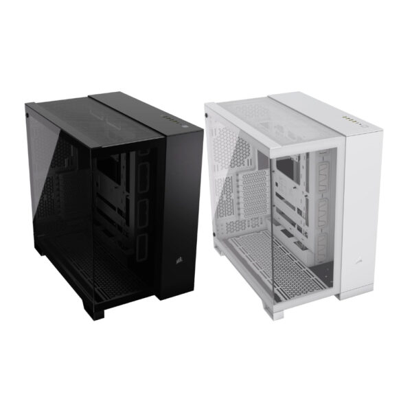 CORSAIR 6500X TEMPERED GLASS DUAL CHAMBER - BLACK / WHITE (ATX)