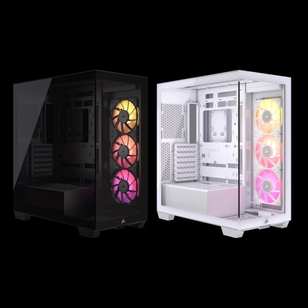 CORSAIR ICUE LINK 3500X RGB MID-TOWER - BLACK / WHITE (ATX/BTF)