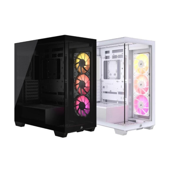 CORSAIR 3500X ARGB MID-TOWER - BLACK / WHITE (ATX/BTF)