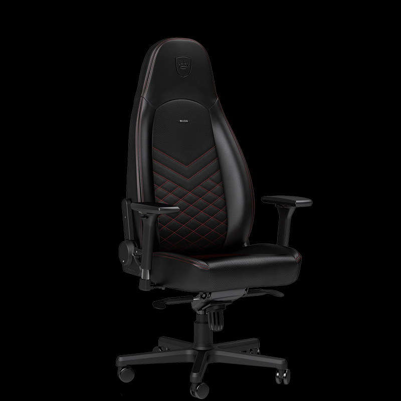 NOBLECHAIRS ICON - BLACK,RED