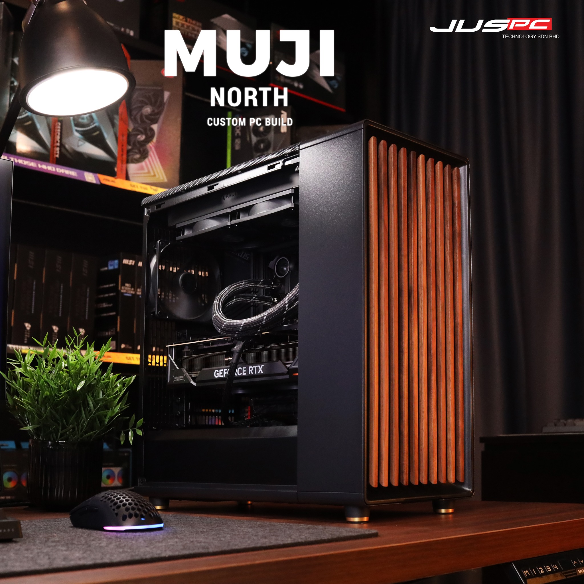 【RM12K Assemble Fractal Design North Muji Style PC Build】 | JusPC