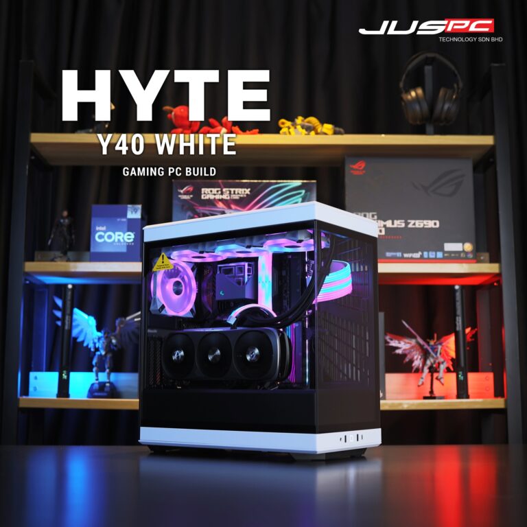 【HYTE Y40 white gaming PC build】