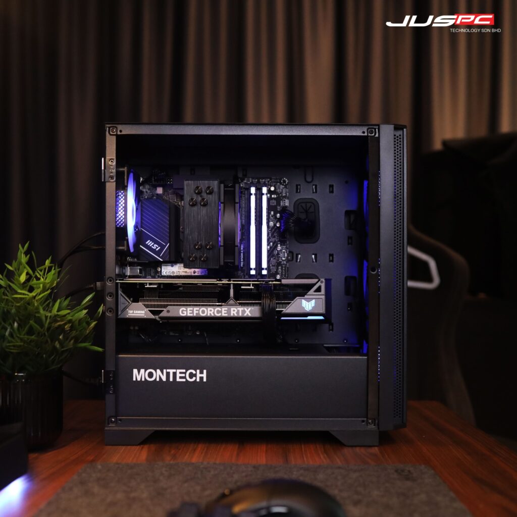 【Montech AIR 100 ARGB MATX Build With Tuf Gaming RTX 4070】 | JusPC