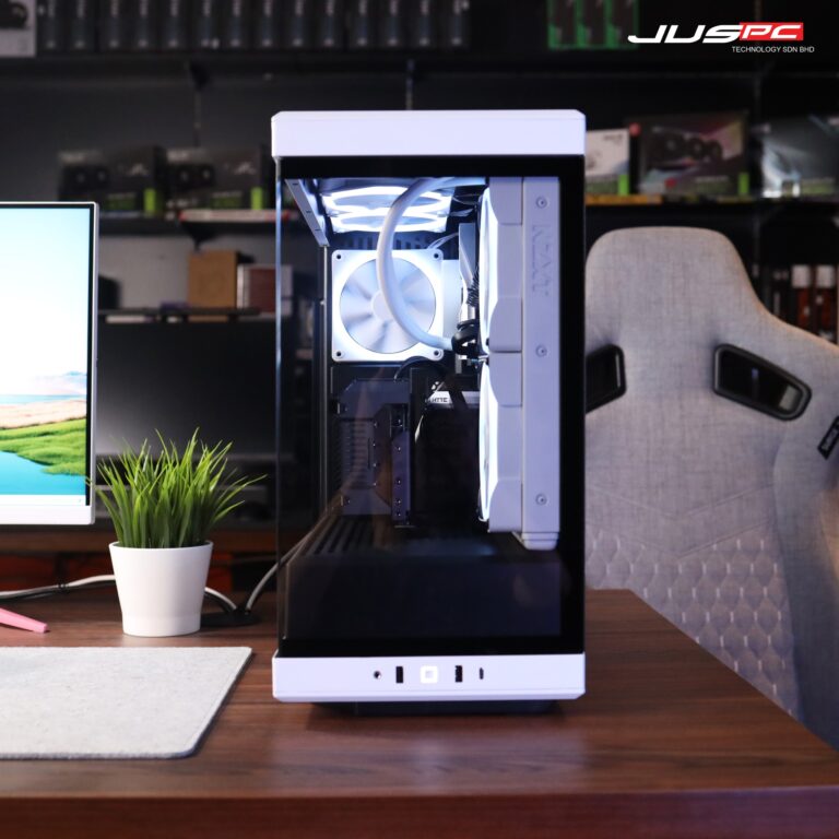 【Hyte y40 Black & White Gaming Build – A sleek and powerful machine】