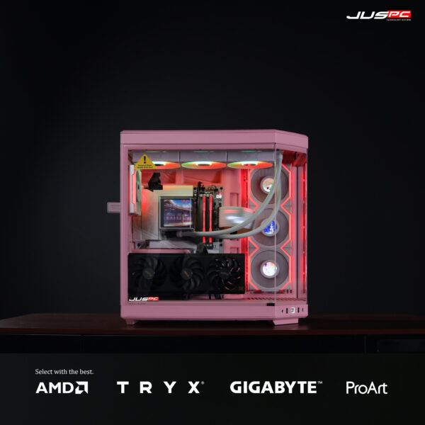 HYTE Y70 DUAL CHAMBER ATX CASE (PINK) - Image 2