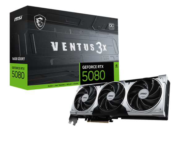 MSI GEFORCE RTX5080 16G VENTUS 3X OC PLUS