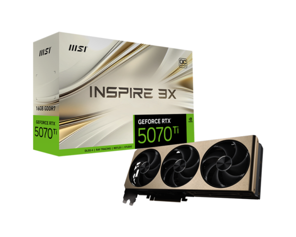 MSI GEFORCE RTX5070 TI 16G INSPIRE 3X OC