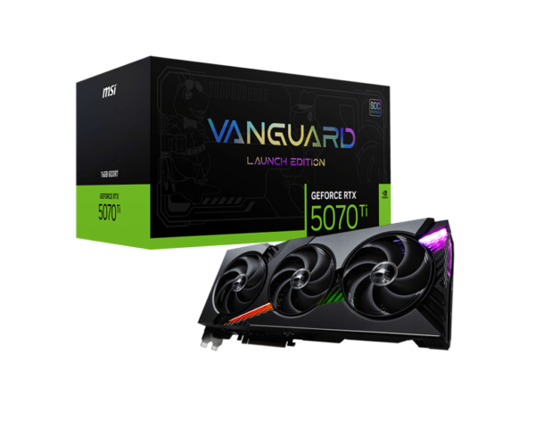MSI GEFORCE RTX5070 TI 16G VANGUARD SOC LAUNCH EDITION