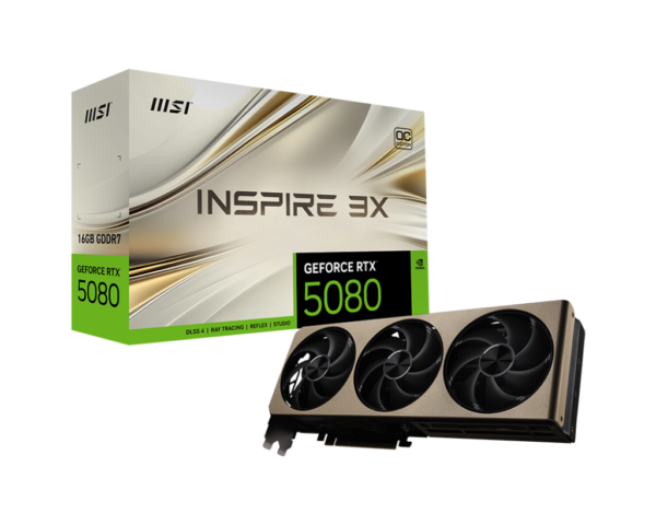 MSI GEFORCE RTX5080 16G INSPIRE 3X OC
