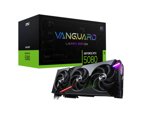 MSI GEFORCE RTX5080 16G VANGUARD SOC LAUNCH EDITION