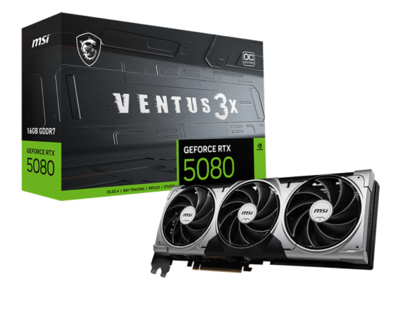 MSI GEFORCE RTX5080 16G VENTUS 3X OC