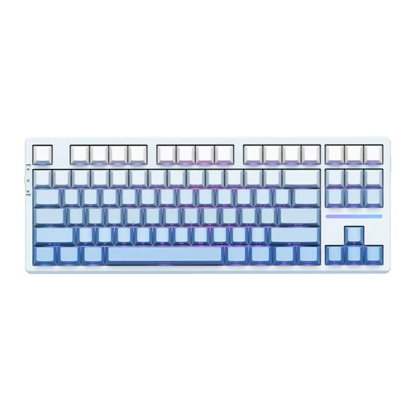 VGN V87 GLOW SIDE-ENGAVING BLUE MECHANICAL KEYBOARD - SUMMER LOTUS