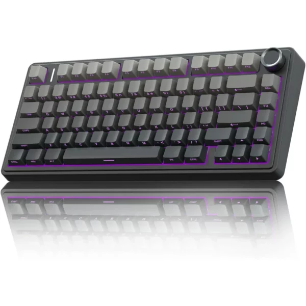 AULA F75 GAMING KEYBOARD BLACK GRADIENT GREY - REAPER SWITCH
