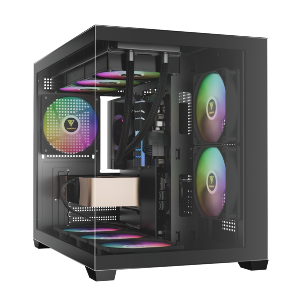 AURA GC10M MATX ARGB - BLACK