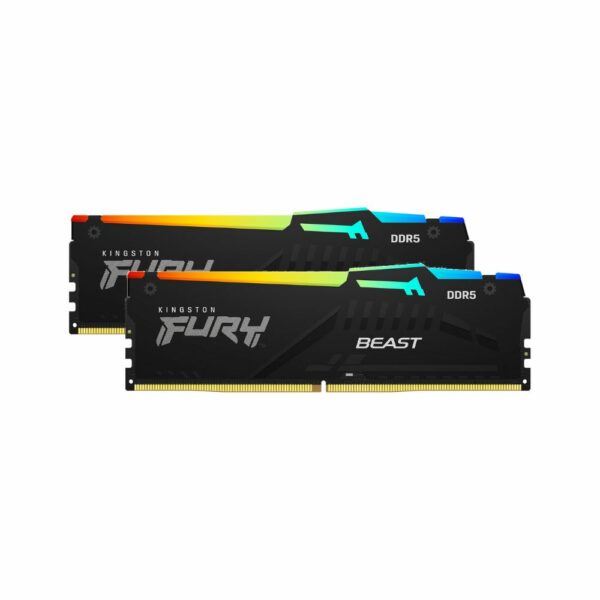 KINGSTON FURY BEAST RGB 2X32GB (64GB) DDR5 6000MHZ CL30 BLACK