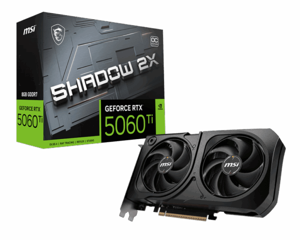 MSI GEFORCE RTX 5060 TI 8GB SHADOW 2X OC PLUS