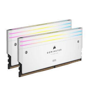 CORSAIR DOMINATOR TITANIUM RGB 2X16GB DDR5 7200MHZ CL34 – WHITE