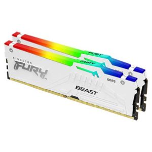 KINGSTON FURY BEAST RGB 2X16GB (32GB) DDR5 6000MHZ CL30 – WHITE