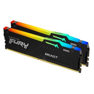 KINGSTON FURY BEAST RGB 2X32GB (64GB) DDR5 6000MHZ CL30 – WHITE